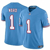 Men & Women & Youth Tennessee Titans #1 Cameron Ward Blue 2025 Draft F.U.S.E. Throwback Vapor Limited Stitched Jersey,baseball caps,new era cap wholesale,wholesale hats